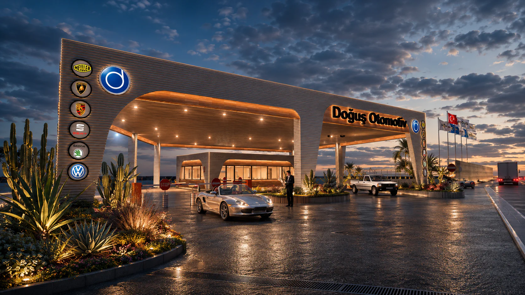 View of Doğuş Automotive in Istanbul, Türkiye