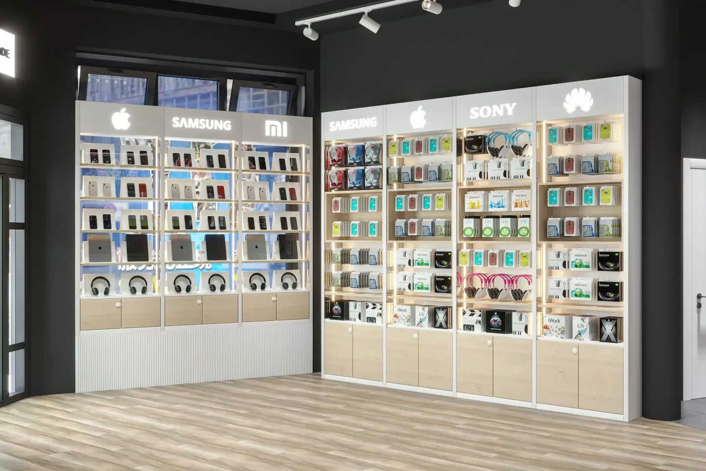 Mobile Trade retail interior in Hamburg