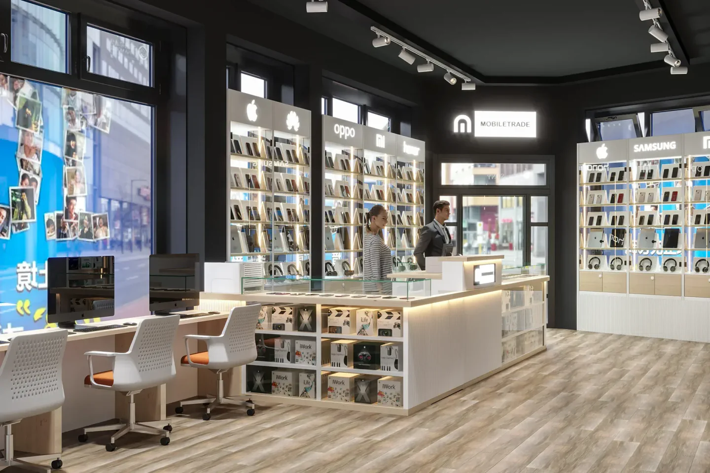 Mobile Trade retail interior in Hamburg