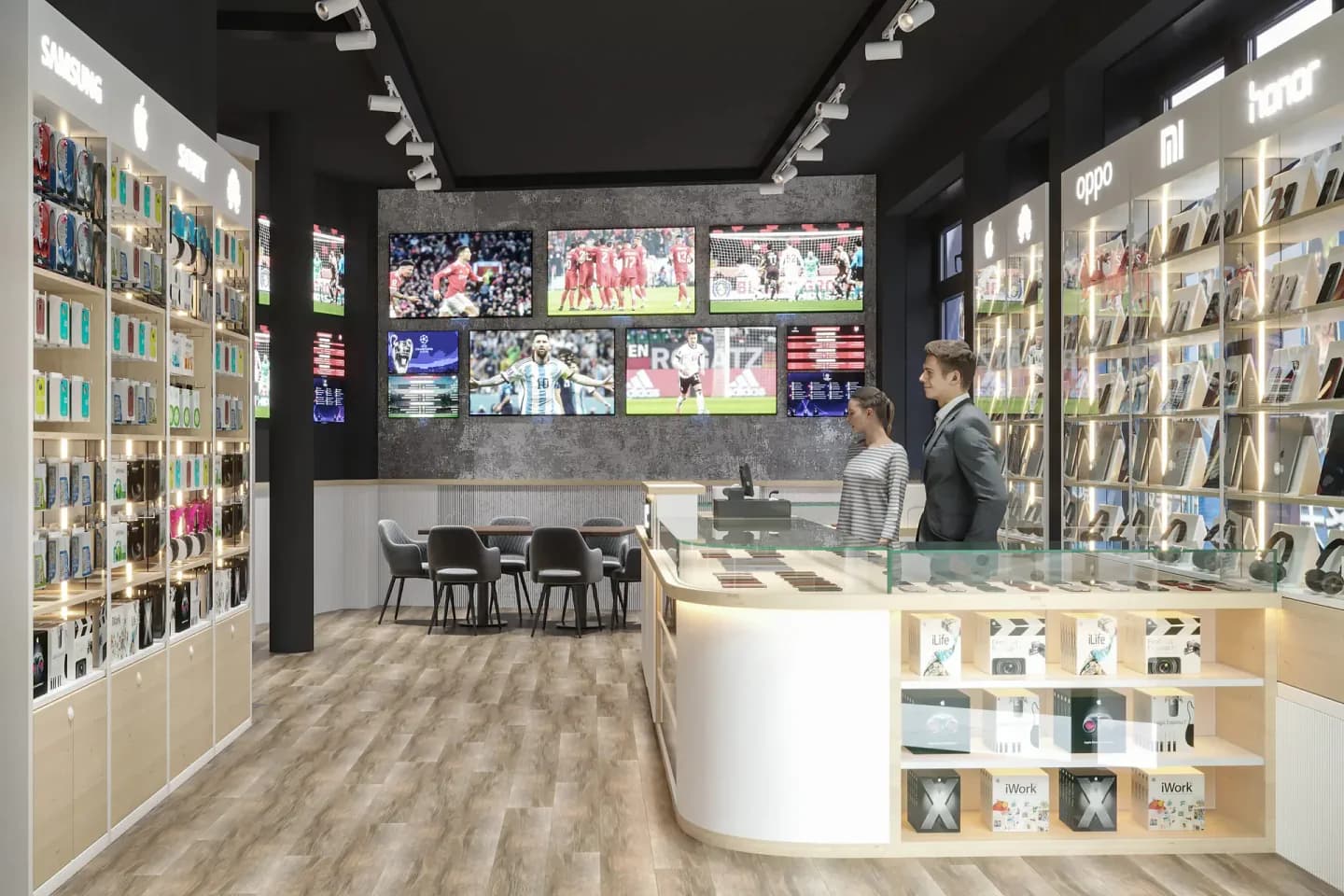 Mobile Trade retail interior in Hamburg