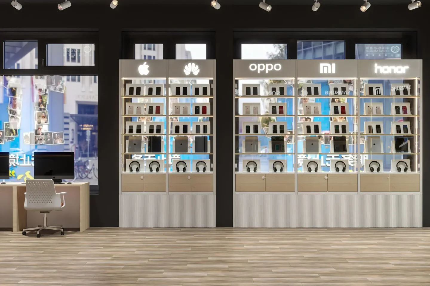 Mobile Trade retail interior in Hamburg