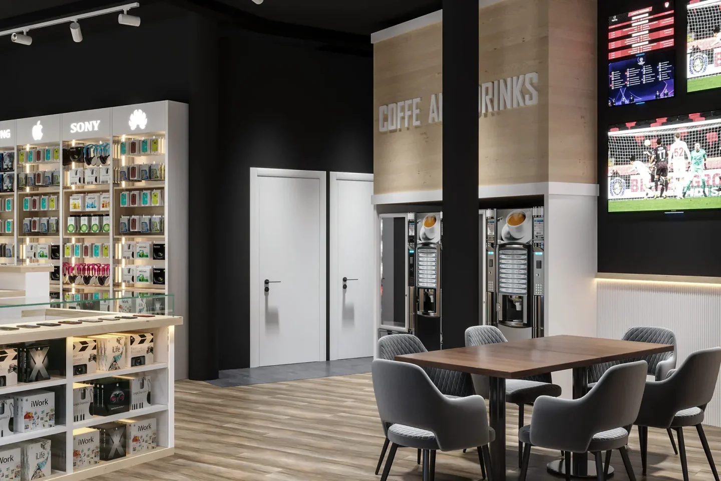 Mobile Trade retail interior in Hamburg