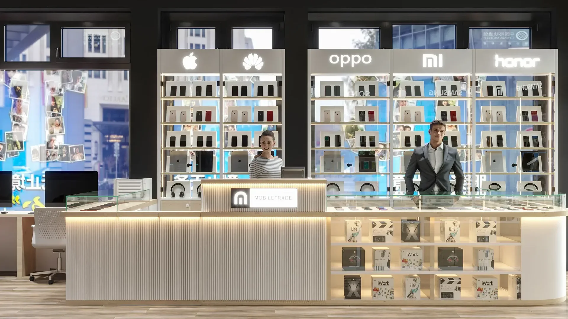 Интерьер магазина Mobile Trade в Гамбурге
