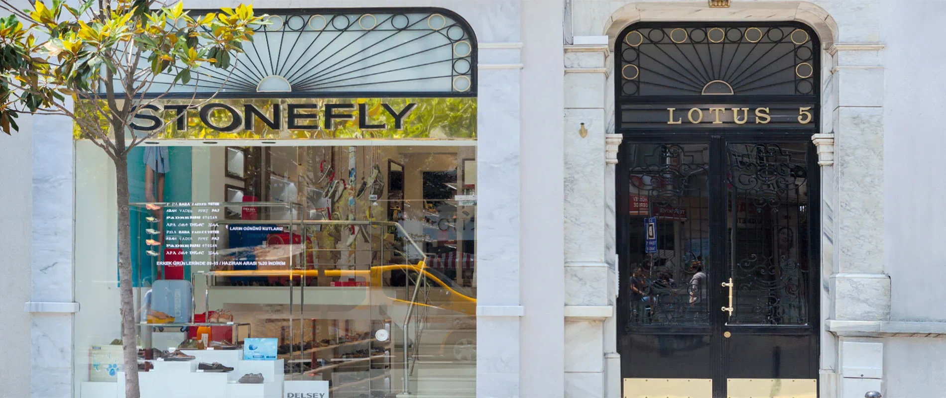 View of Stonefly Teşvikiye Store in Istanbul, Türkiye